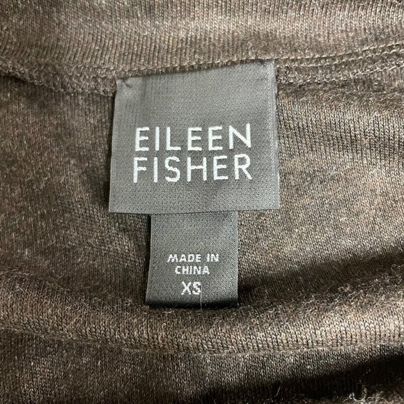Eileen Fisher Pull On A-Line Casual Skirt Unlined Heathered Brown Sz XS - Picture 4 of 4